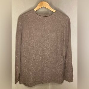 Rafaella 100% Silk Blouse with floral print-Size small